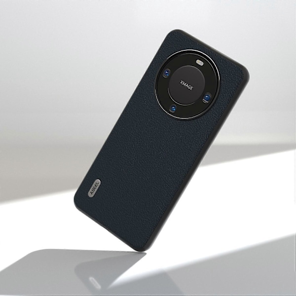 Texturerat telefonfodral i äkta koskinn för Huawei Mate 60, stötsäkert skydd av PC+TPU Multicolor Style C