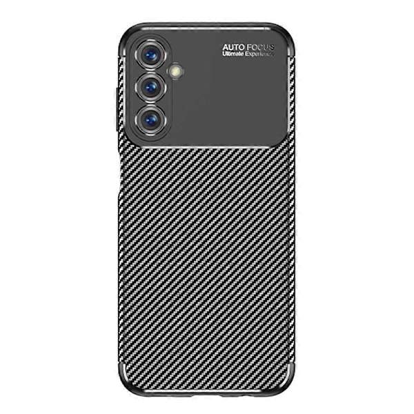 For Samsung Galaxy M14 5G Myk TPU Telefondeksel Karbonfibertekstur Mobiltelefondeksel