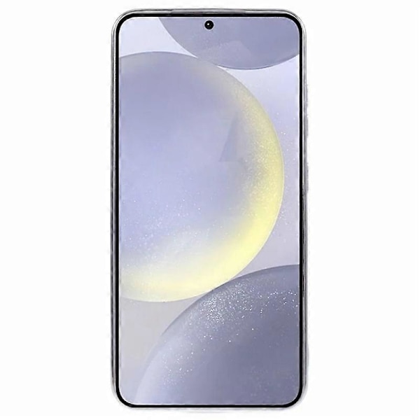 Til Samsung Galaxy S24 FE Magnetisk Etui WANLONFENG Elektropletteret TPU Cover med Linsefilm + 2 stk. Tem Multicolor Silver