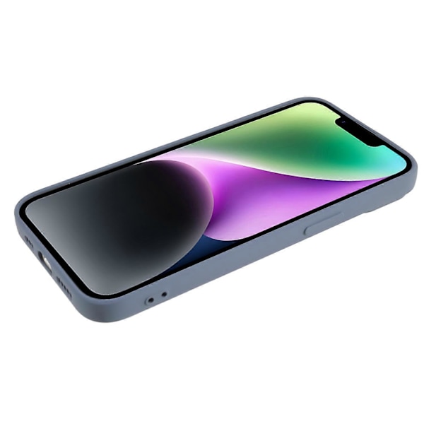 Mjukt TPU-skal med kameraskydd för iPhone 13 6,1 tum, mjukt fiberfoder, gummerat skydd Multicolor Style F