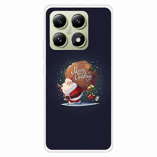 Skal till Xiaomi 14T Festligt Julmönster TPU Skyddande Mobilskal Multicolor Gift