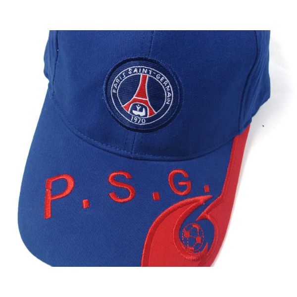 Broderad cap Unisex justerbara fotbollsmösso Paris Blue