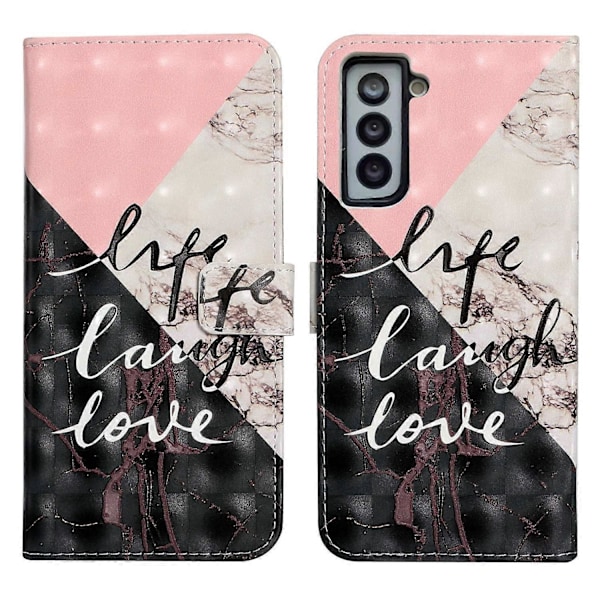 Ultra Wallet 3D Mønsterprint Premium PU Læder Flip Magnetisk Lukning Cover Etui