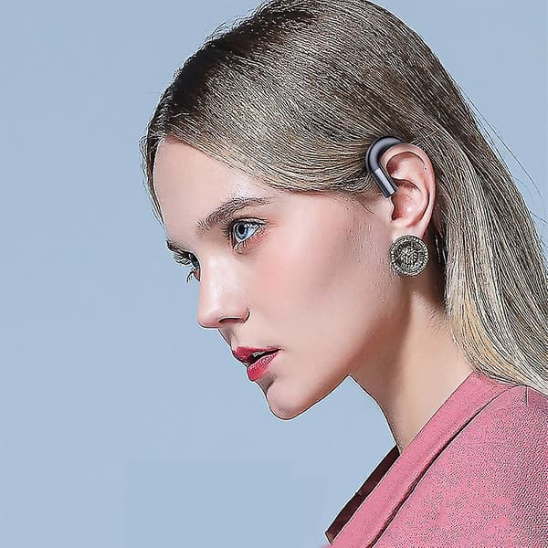 Bluetooth hörlurar utan öronproppar, brusreducerande handsfree-headset Ear-h