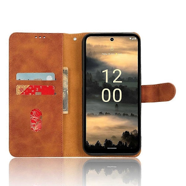 Til Nokia XR21 Anti-drop PU Læder Wallet Case Hud-berørings Telefon Cover med Støttefod Multicolor Style E