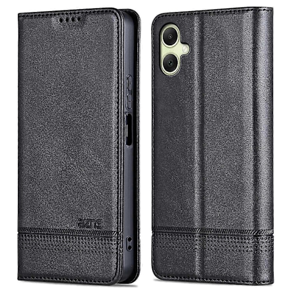 AZNS Samsung Galaxy A06 -kotelo, lehmännahkajäljitelmä PU-nahkainen lompakkokotelo - Vihreä Multicolor Black