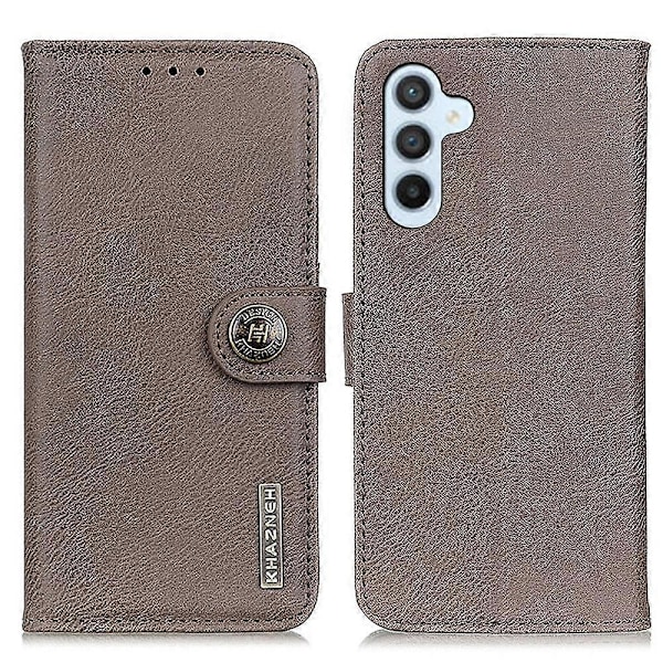 KHAZNEH Samsung Galaxy A05s 4G -kotelo, lehmännahkakuvioinen jalustallinen lompakkokotelo, nahkainen puhelinkotelo Multicolor Style C