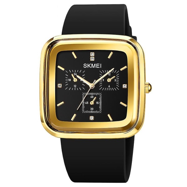 Skmei 1902 Vandtæt Quartz Ur Sort Golden black