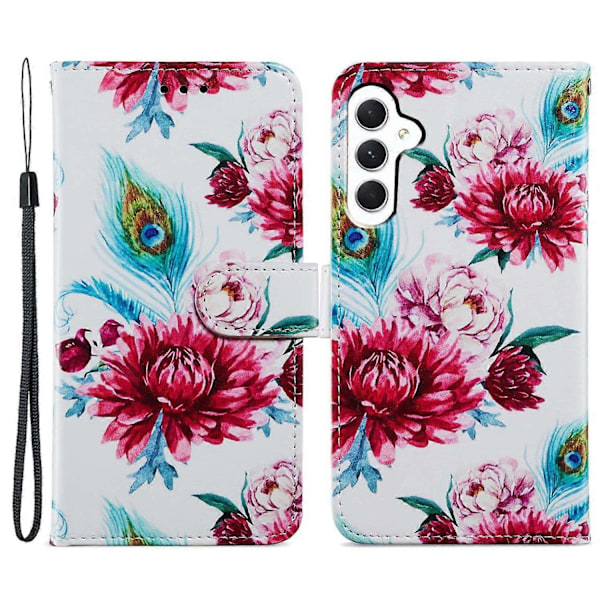 Plånboksfodral för Samsung Galaxy A15 5G PU Läder Mönstertryck Telefonskal Multicolor Style S