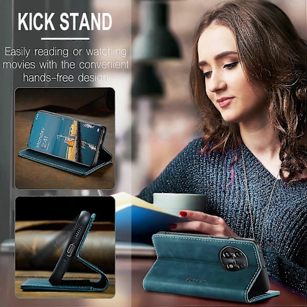 CASEME 013 Series Telefon Cover til OnePlus 11 5G Magnetisk Flip PU Læder Etui Wallet Stand Cover Multicolor Style C