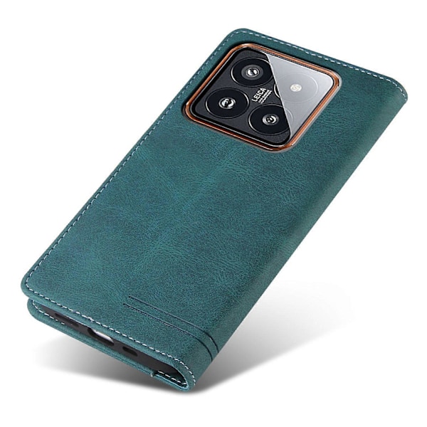 GQ.UTROBE 008 -sarja Xiaomi 14 Pro -kotelolle, folio-läppä, nahkainen suojakotelo Multicolor Style C