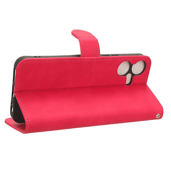 Tecno Pova Neo 3 4g PU-nahkalompakkokotelo, jalustalla, pehmeäpintainen, täysi suoja Red