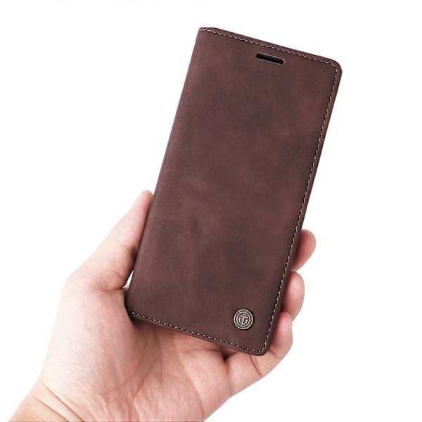 006 Serie Til iPhone 15 Pro Max Cover PU Læder Foldbart Stativ Telefon Cover Multicolor Style D