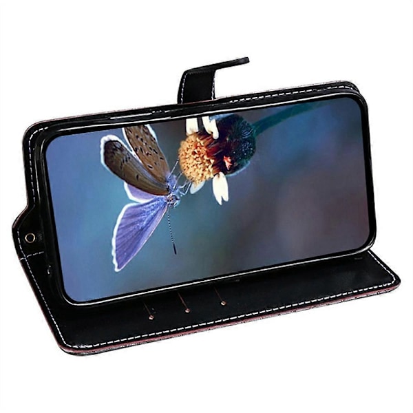 IDEWEI Fodral för Xiaomi Redmi Note 14 Pro+ 5G Krokodiltextur PU Läder Flip Telefonfodral Multicolor Black