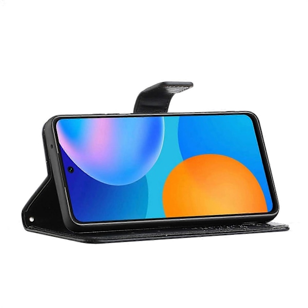 Ugle Mønster Tryk Design Læder Wallet Telefon Cover til Samsung Galaxy A32 4G (EU Version) Multicolor Style C