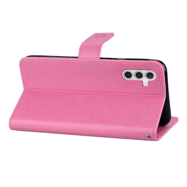 Til Samsung Galaxy A26 5G Wallet Case Ugle Blomst Præget Rhinestone Læder Cover Multicolor Style A
