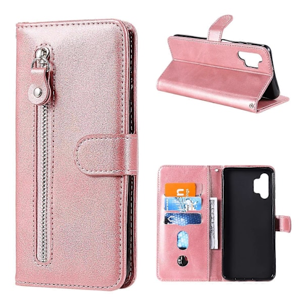 Lynlåslomme Tegnebog Læder Stand Case til Samsung Galaxy A32 5G/M32 5G Cover