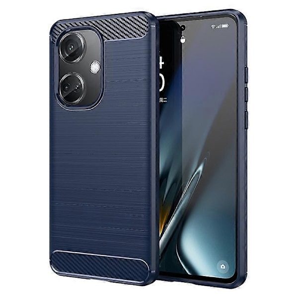 Skal för Oppo K11 5G/OnePlus Nord CE3 5G Mobilskal Kolfibertextur Mjuk TPU Borstad Yta Multicolor Style C