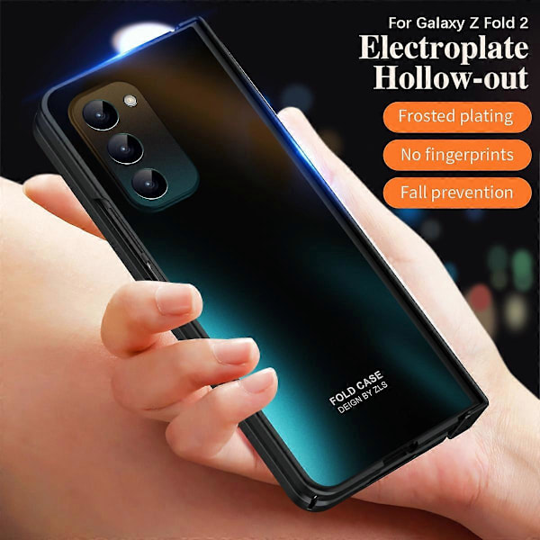 Kova PC-puhelinkotelo Samsung Galaxy Z Fold2 5G -puhelimelle, suojakuori näytönsuojakalvolla Multicolor Style D