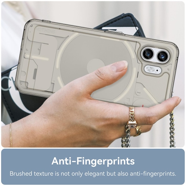 Candy Series phone case för ingenting Telefon (2) Mjuk Tpu anti-scratch genomskinligt cover Transparent Grey