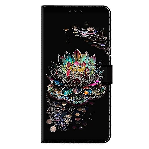 Skal för Samsung Galaxy S25+ Mönstertryckt Skyddande Fodral TPU+PU Läder Flip Telefonfodral Multicolor Style C