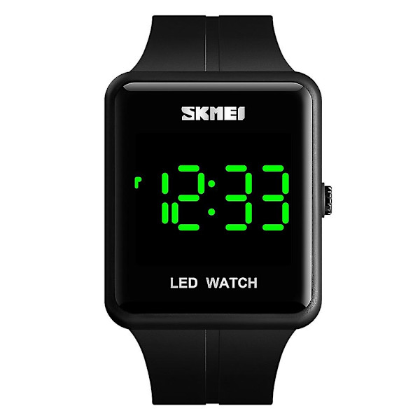 Skmei 1541 Led Firkantet Par Ectronic Ur Black
