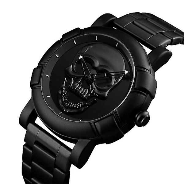 Skmei 9178 Multifunktionel Mode Vandtæt Quartz Ur Sort Black