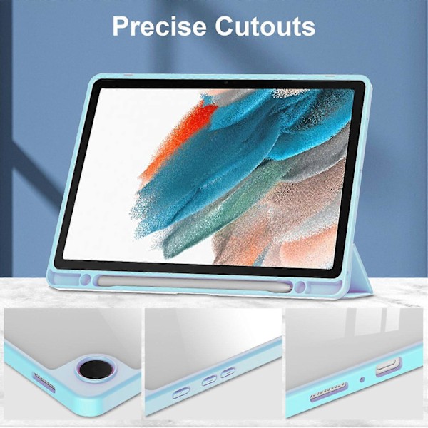 Kirkas takakansi Samsung Galaxy Tab A9+ PU+TPU+Akryyli tablettikotelolle kynäpaikalla Multicolor Style D