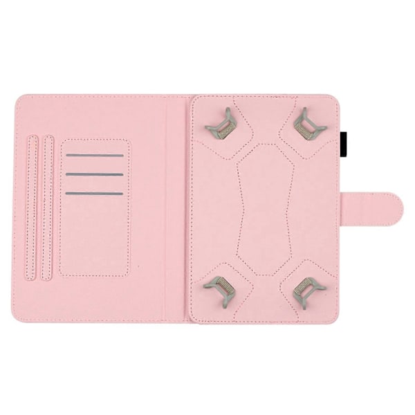 8-tums Auto Wake/Sleep Kortfack PU Läder Ställ Fodral Prickigt Mönster Tablet Skyddsskal Multicolor Style D
