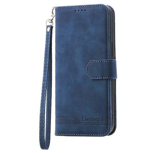 DIERFENG DF-03 Samsung Galaxy A15 4G -puhelinkotelo, iskunkestävä nahkainen jalustallinen lompakkokotelo Multicolor Style B