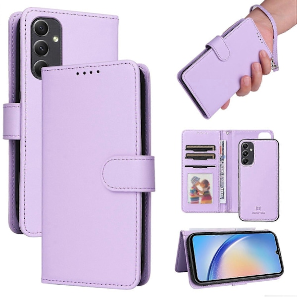 BETOPNICE 005 Samsung Galaxy A34 5G -kotelo, jalustallinen lompakkokotelo, irrotettava puhelimen nahkakansi Multicolor Style A