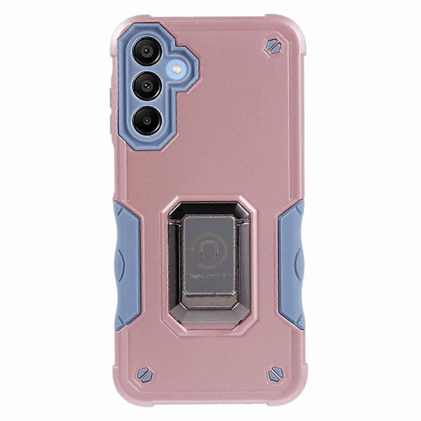 Skal för Samsung Galaxy A25 5G PC+TPU med dolt stativ Multicolor Rose Gold