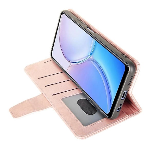 IDEWEI Fodral för Xiaomi Redmi A3 4G/Poco C61 4G Kalvtextur Plånbok PU Läder Flip Telefonfodral Multicolor Style E