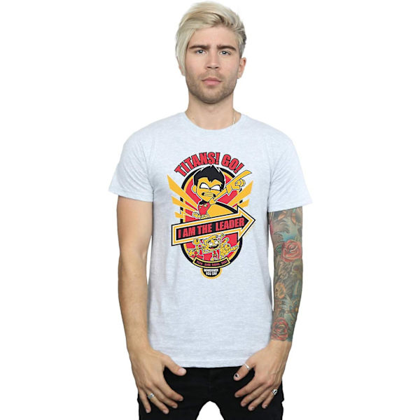 DC Comics Teen Titans Go Jeg Er Lederen T-shirt til Mænd Voksen S-3xl Txu168 Sport Grey M