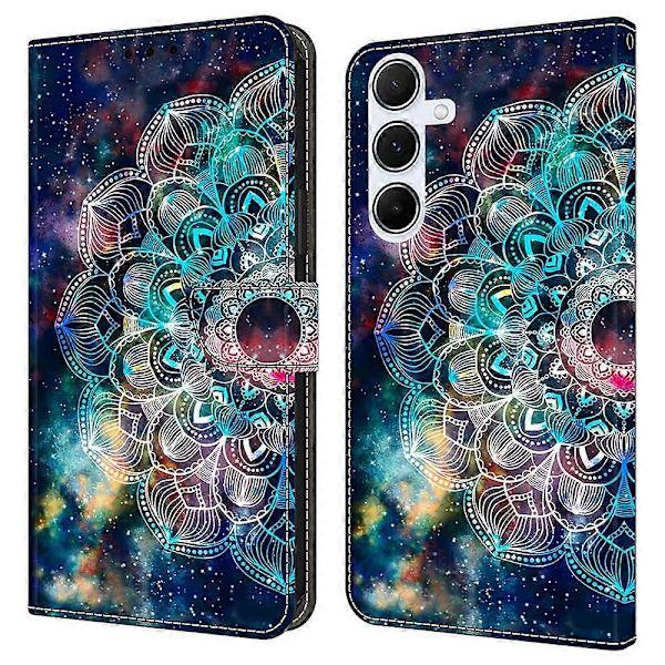 Til Samsung Galaxy A36 5G/A56 5G Mønsterprintet Beskyttelsescover TPU+PU Læder Flip Telefon Multicolor Style K
