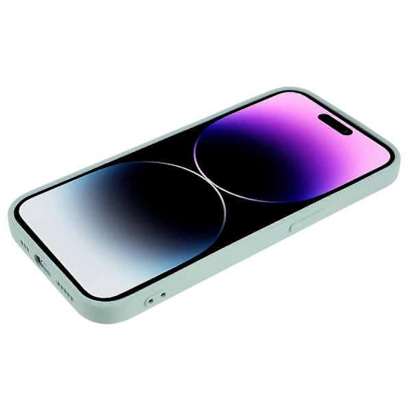 Mjukt TPU-gummiskal för iPhone 14 Pro, reptåligt fodral med fiberfoder Multicolor Style A