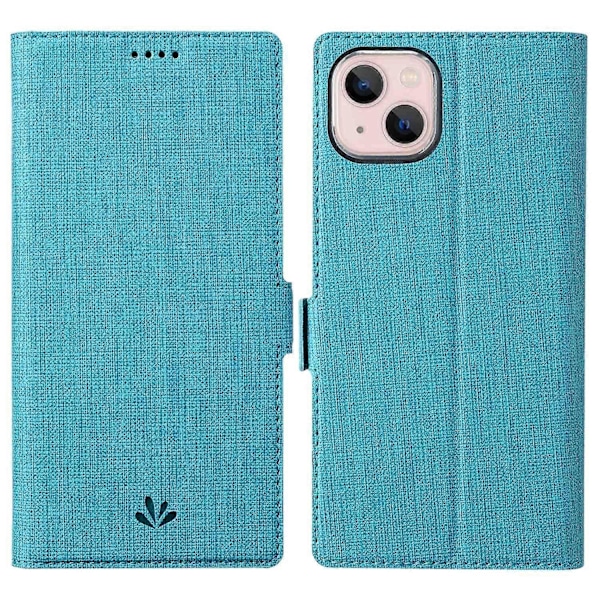 VILI K -sarjan iPhone 15 Plus -kotelo, folio-tyylinen PU-nahkainen puhelinkotelo Multicolor Style C