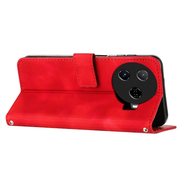 Til TECNO Camon 30 Pro 5G Mobiltelefon Etui Trekant Præget Læder Støtte Cover Multicolor Style B
