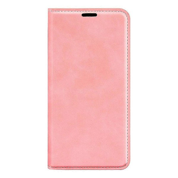 Fodral för iPhone 16e, Skinn Touch Läder Plånbok Mobilskal - Grå Multicolor Pink