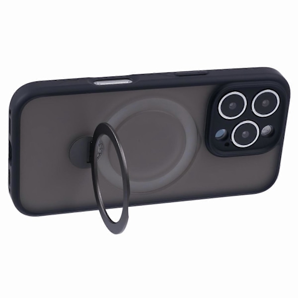 Skal för iPhone 16 Pro Kompatibelt med MagSafe Matt TPU+PC Roterande Ställ Multicolor Style B