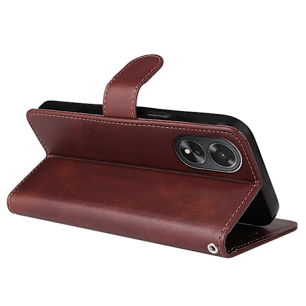 Til Oppo A38 4G Etui Wallet Telefon Stand Shell PU Læder Cover med Kalvetekstur Multicolor Style A