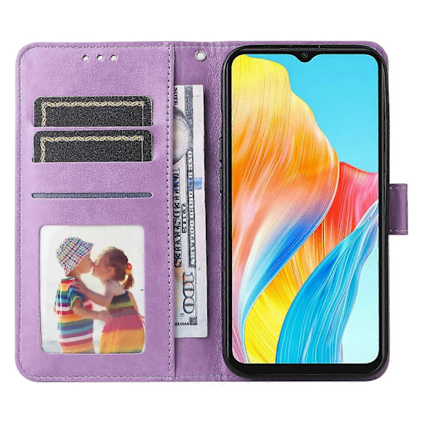 Til Oppo A38 4G Etui Wallet Slim-Fit PU Læder Magnetisk Telefon Cover Multicolor Style C