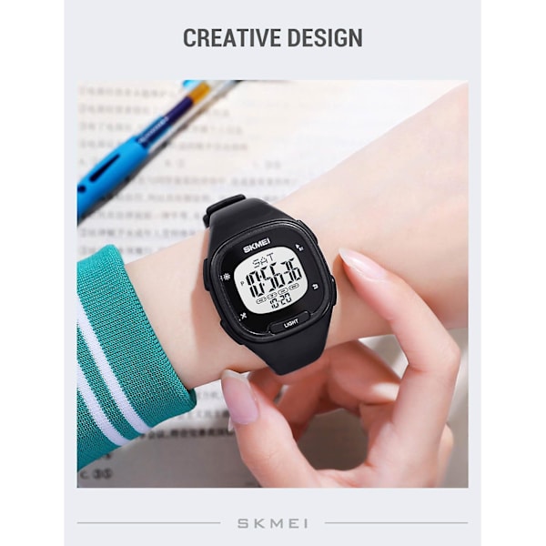 SKMEI 1959 sportklockor Nedräkning dubbel tid watch väckarklocka Kronografbord Digitala klockor pink