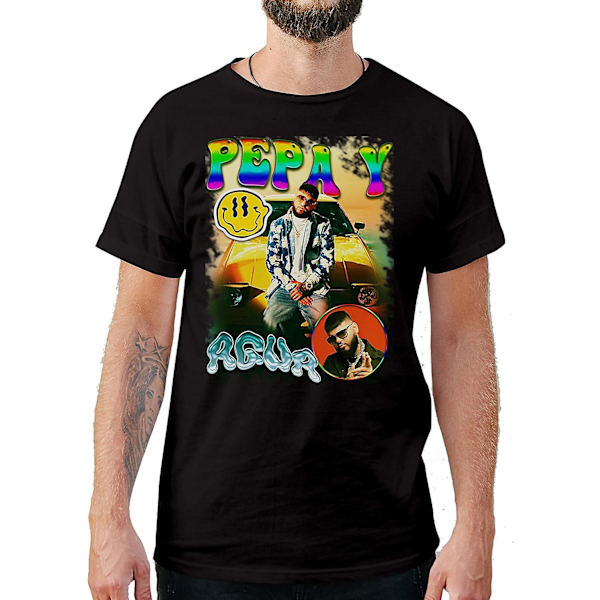 Latin Reggaeton Artists Lyrics Vintage Style Farruko T-shirts 3XL