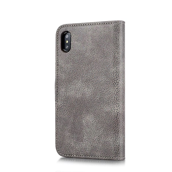 Suojakotelo iPhone XS Max 6.5 tuuman irrotettava 2-in-1 halkaistu nahkalompakkokuori + PC-takakotelo Multicolor Style B