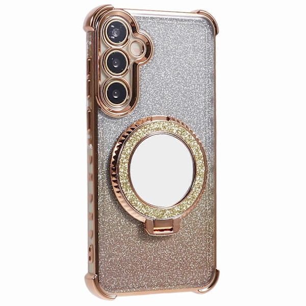 Glitter Gradient Ställ TPU Skal för Samsung Galaxy A55 5G Multicolor Style C