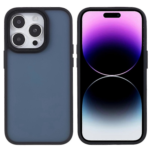 FULEXIN För iPhone 15 Pro PC+TPU Mobilskal Metall Linsskyddsram Anti-Repskydd Multicolor Style H