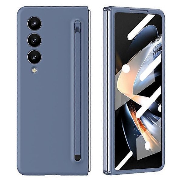 Skal för Samsung Galaxy Z Fold4 5G PC Mobilskal med Stylus/Härdat Glas Film Multicolor Style E