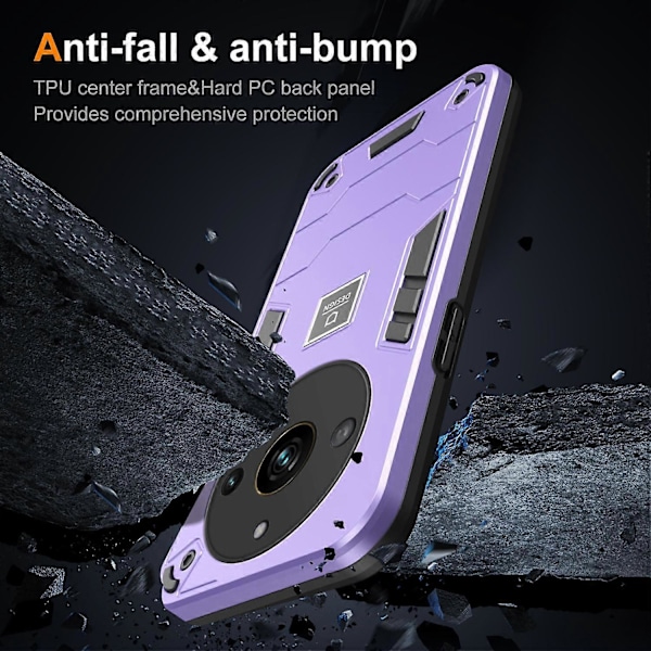 Til Realme Narzo 60 Pro 5G/11 Pro+ 5G Etui PC+TPU Stødsikkert Defender Telefoncover Multicolor Style C
