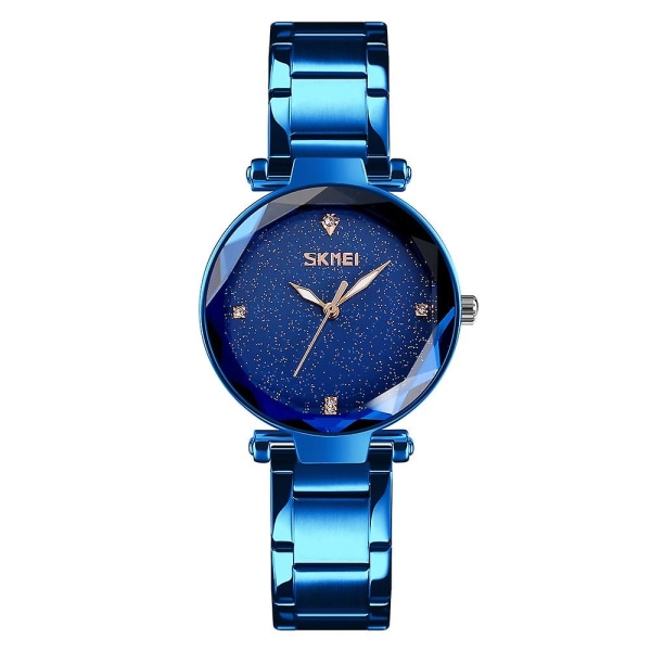 Skmei 9180 Starry Sky Dial Quartz Watch For Ladies Coffee Gold Blue